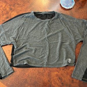 Born primitive long sleeve crop top with mesh back